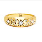 Logan Hollowell - New! Pavã£â© Star Set Rounded Ring Large