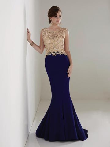 Christina Wu Elegance - 20208 Beaded Bateau Jersey Mermaid Dress