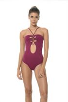 2017 Malai Swimwear - Sangria One Piece Op0044