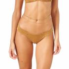 Montce Swim - Tan Faux Suede Uno Bottom