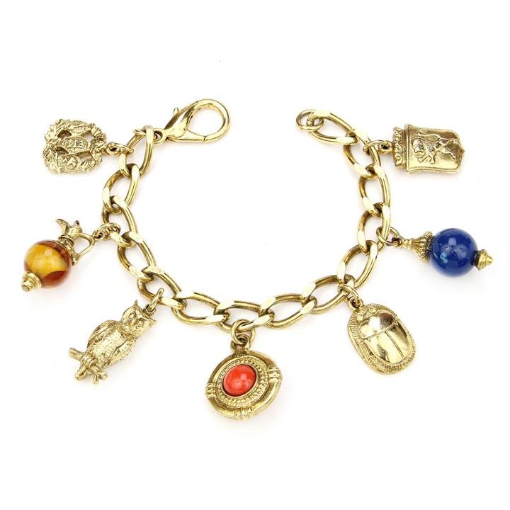 Ben-amun - Royal Charm Princess Gold Bracelet