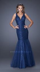 La Femme Gigi - Lace V-neck Mermaid Gown