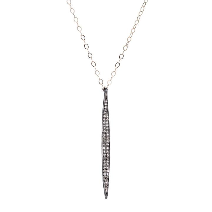 Ashley Schenkein Jewelry - Brooklyn Diamond Spear Necklace