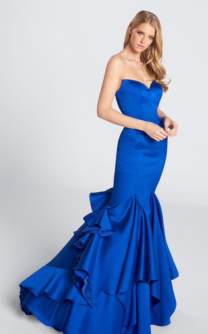 Ellie Wilde - Ew21723 Ruffled Sweetheart Mermaid Dress
