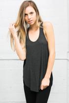 Joah Brown - Live In Slouchy Tank In Charcoal