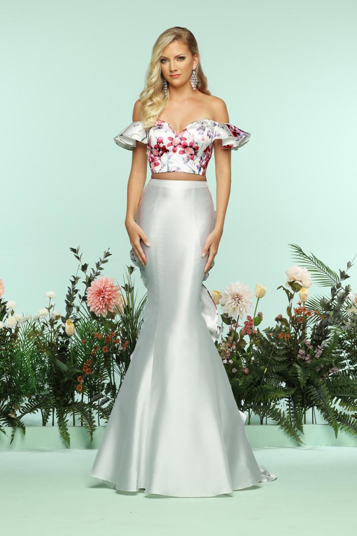 Zoey Grey - 31205 Ruffled Off-shoulder Mikado Mermaid Gown