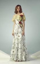 Beside Couture - Bc1239 Floral Off Shoulder Evening Gown