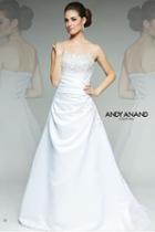 Milano Formals - Aa9254 Strapless Draped Empire Satin A-line Gown