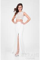 Terani Prom - Two Piece Sleeveless Lace Prom Dress 1711p2717