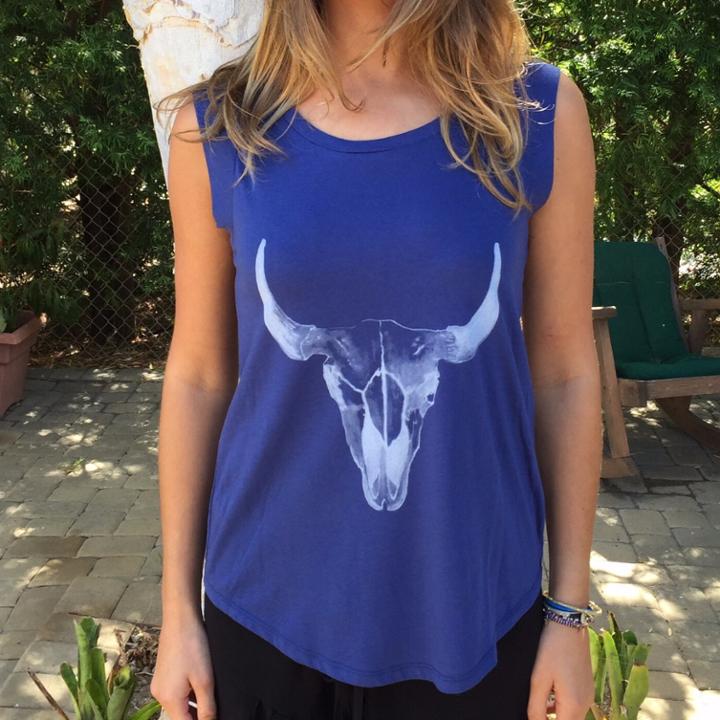 Bison Rocker Tank In Navy
