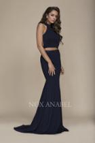 Nox Anabel - A047 Strappy Two Piece High Halter Dress
