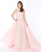 Mac Duggal - 66288m Lace Illusion Jewel Sheath Dress