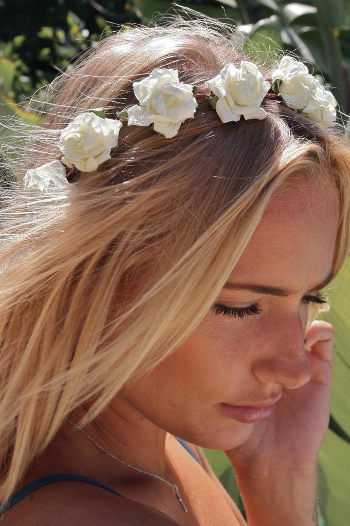 Eterie Flower Crown In White Default Title