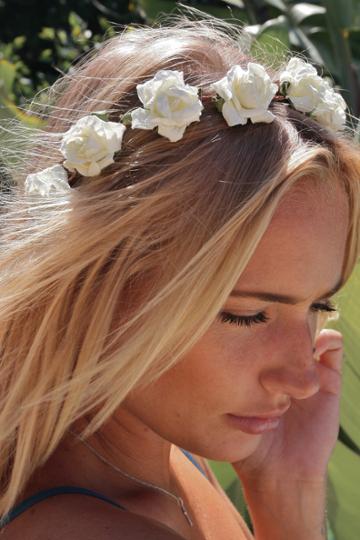 Eterie Flower Crown In White Default Title