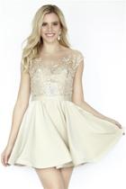 Jolene Collection - 17510 Floral Ornate Cocktail Dress