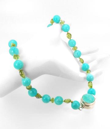 Lori Kaplan Jewelry - Amazonite And Peridot Necklace