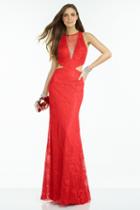 Alyce Paris B'dazzle - 35770 Lace Illusion Jewel Sheath Dress