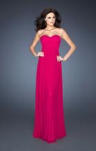 La Femme - 18752 Crossed Sweetheart A-line Dress