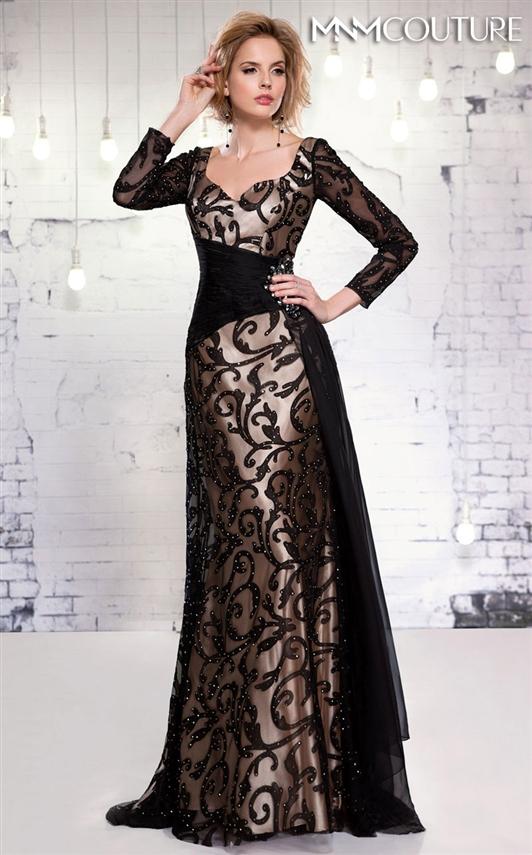 Mnm Couture - 9405 Black Nude