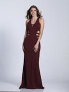 Dave & Johnny - A5649 Sleeveless V-neck Sheath Dress