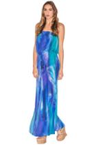 Caffe Swimwear - Bandeau Long Dress In Tribal