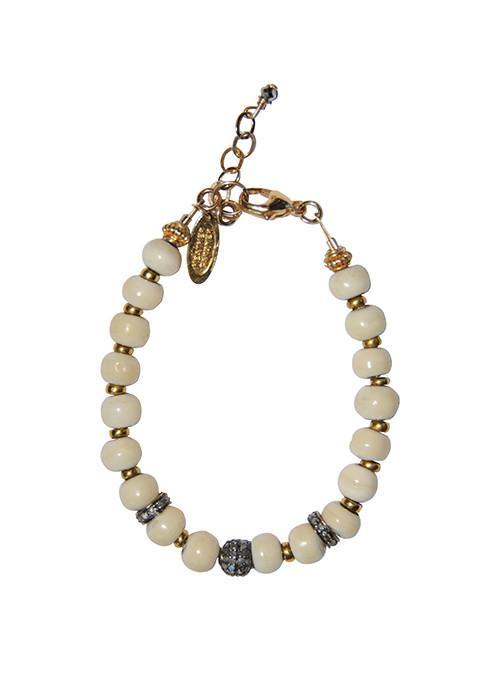 Heather Gardner - Petite Pave Diamond Bead Bracelet