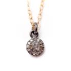 Teri Jon - Brooklyn Small Diamond Disc Necklace