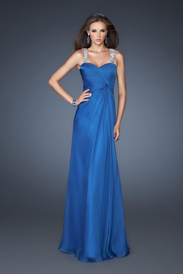 La Femme - 18280 Embellished Sweetheart Chiffon Gown