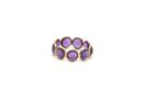 Tresor Collection - Amethyst Gemstone Stackable Ring Band In 18k Yellow Gold