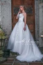 Milano Formals - Aa9298 Strapless Fitted Wedding Dress