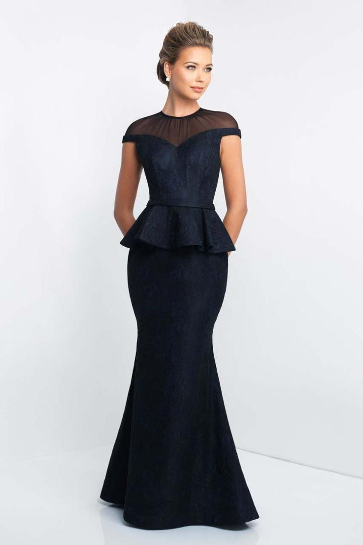 Blush - S2020 Illusion Jewel Neck Lace Mermaid Gown