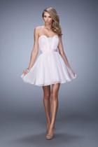 La Femme - 21994 Strapless Deep Sweetheart A-line Dress