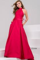 Jovani - 48270 High Neck Pleated Evening Gown