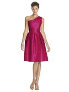 Alfred Sung - D458 Bridesmaid Dress In Sangria