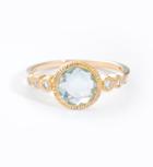 Margaret Elizabeth - Aquamarine Aurora Ring