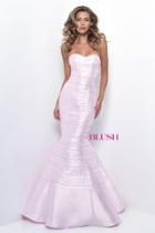 Blush - Pearls And Beaded Embellished Gown 11294