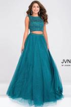 Jovani - Embellished Bodice Two Piece Prom Ballgown Jvn47919
