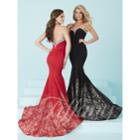Tiffany Designs - Lovely Shimmer-showered Strapless Gown 16214