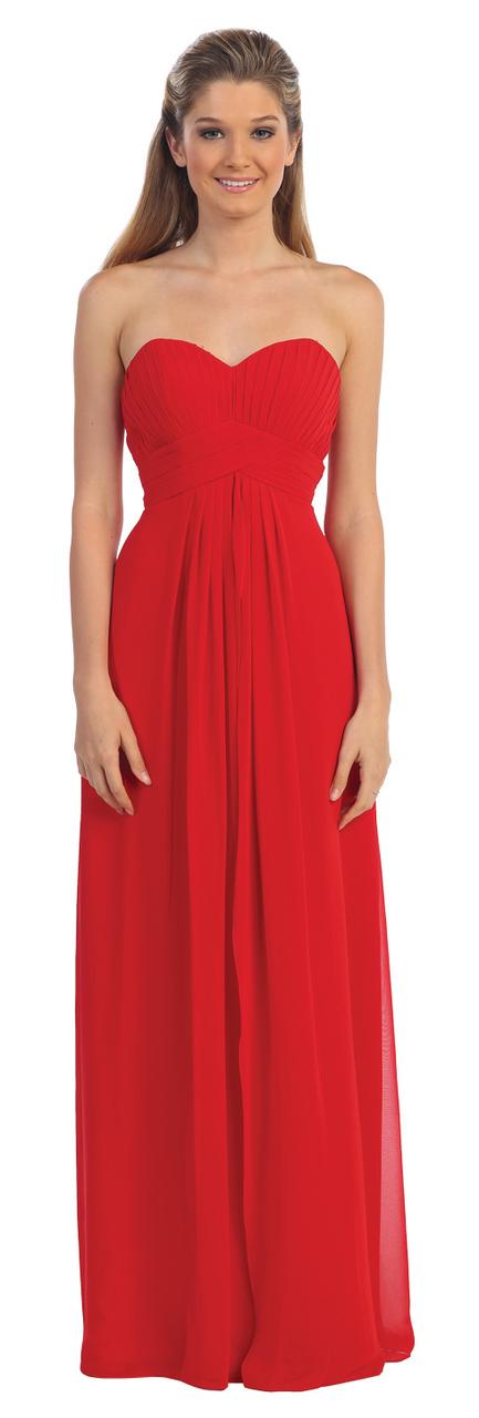 Dancing Queen - 8658 Sweetheart Gown With Split Front Overlay