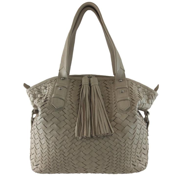 Joelle Hawkens By Treesje - Sophie Convertible Satchel Lamba Cow / Desert Sand