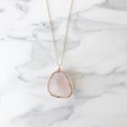 Margaret Elizabeth - Large Blush Druzy Cave Pendant