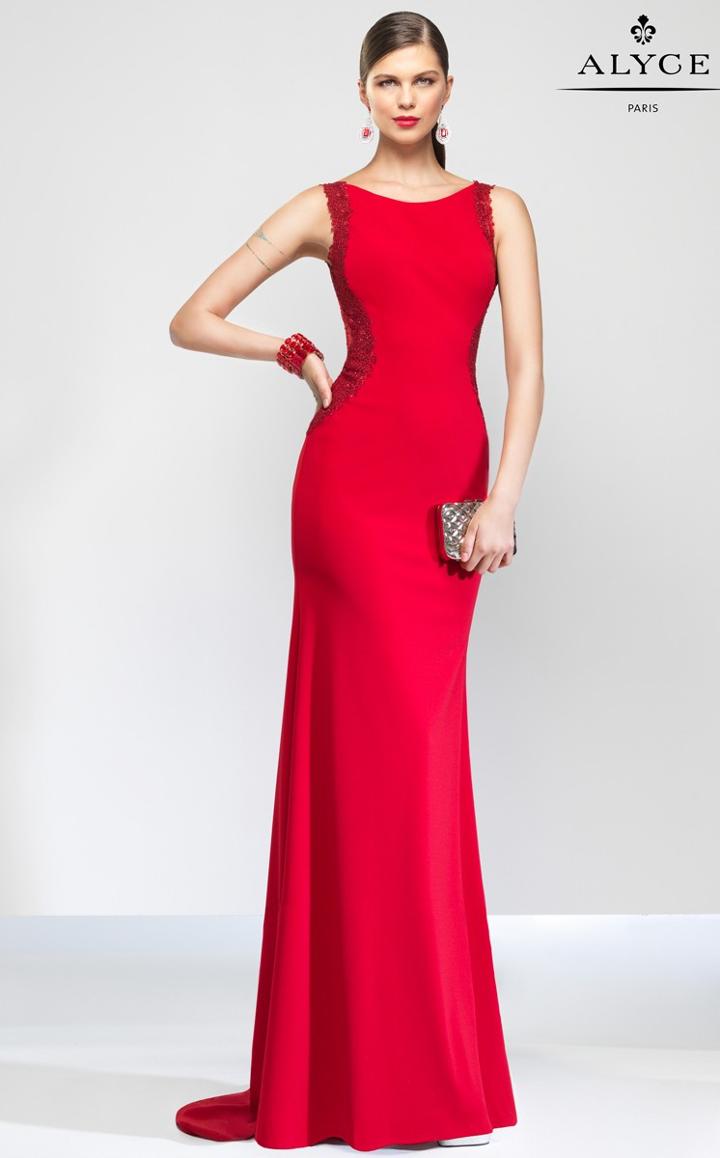 Alyce Paris Black Label - 5796 Long Dress In Red