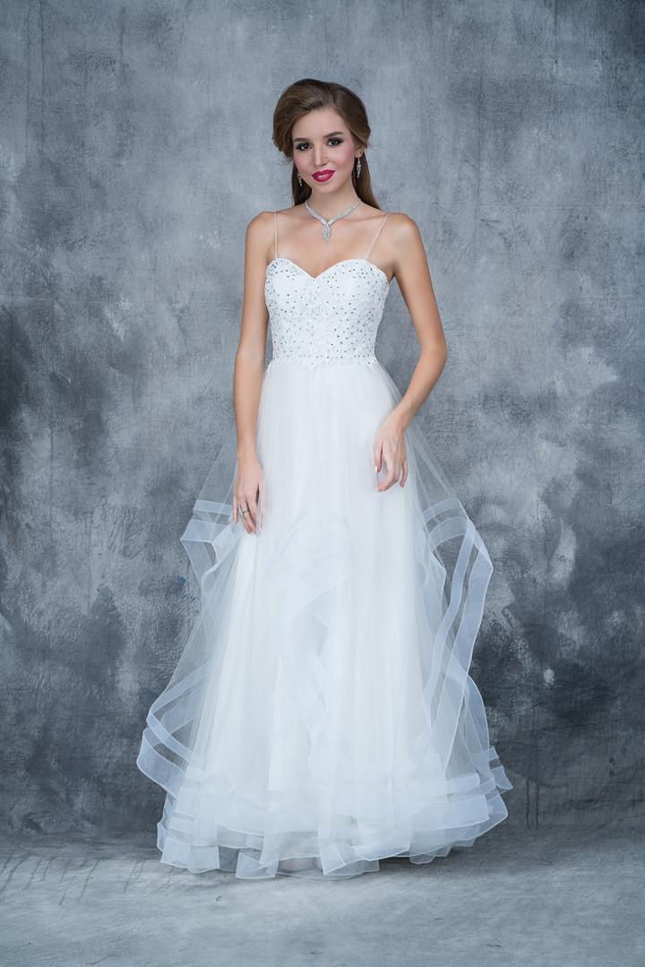 Nina Canacci - 1351 Bejeweled Sweetheart A-line Dress
