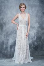 Nina Canacci - 4172 Lovely Lace V-neck Evening Gown
