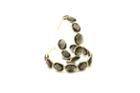 Tresor Collection - 18k Yellow Gold Medium Gemstone Hoop Earrings In Smoky Quartz