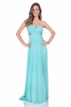 Terani Evening - 1612p0589a Pleated Sweetheart A-line Dress