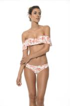 2017 Malai Swimwear - Dancing Famlingoes Off Shoulder Top T00263