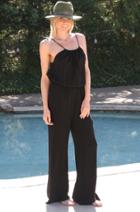 Sun Goddess Playsuit In Black