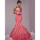 Tiffany Designs - Halter Beaded Shoulder Sleeve 46106