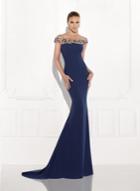 Tarik Ediz - 92753 Intertwined Chain Illusion Evening Gown